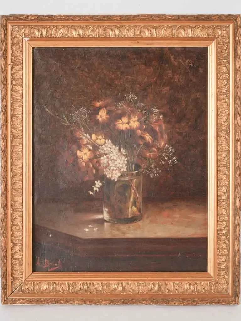 19th century still life bouquet in glass vase  - Alice-Marie Brunet