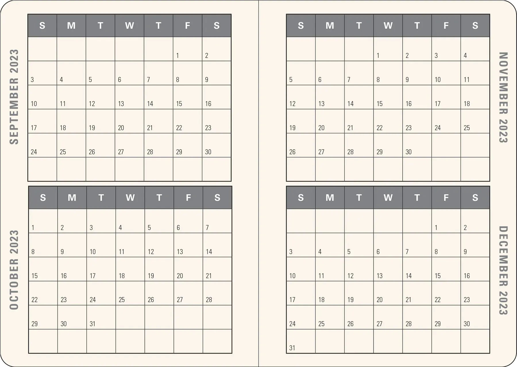 2023 Peach Blossoms Weekly Planner