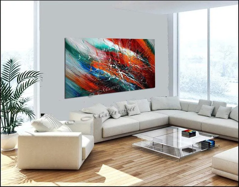 Abstract art Decor Large Painting Wall Art- Fall in Love