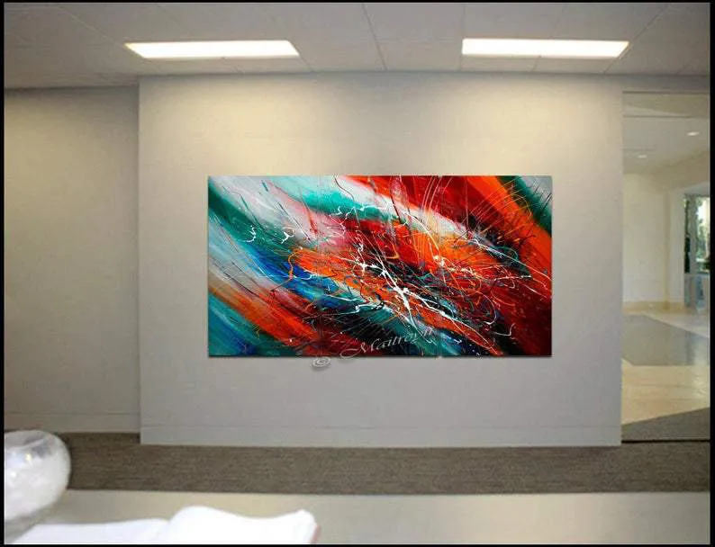 Abstract art Decor Large Painting Wall Art- Fall in Love