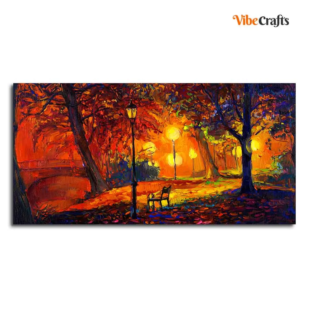 Abstract Art scenery of Park Wall Painting