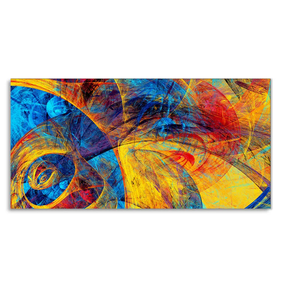 Abstract Beautiful Colorful Textured Design Premium Canvas Wall Painting