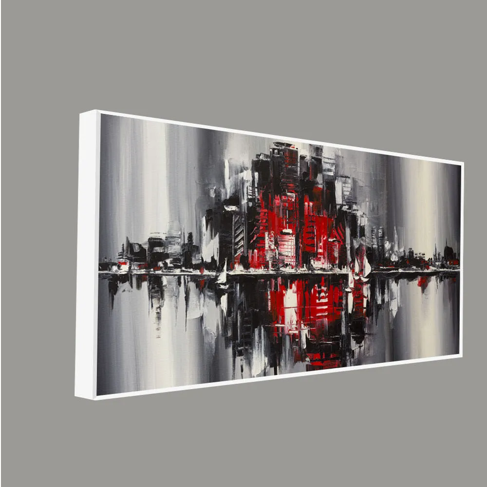 Abstract City Skyline Premium Wall Painting