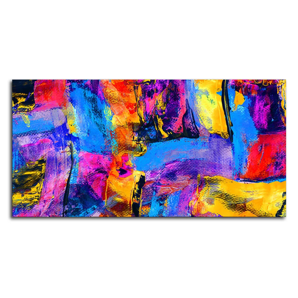 Abstract Color Texture Art Premium Canvas Wall Painting