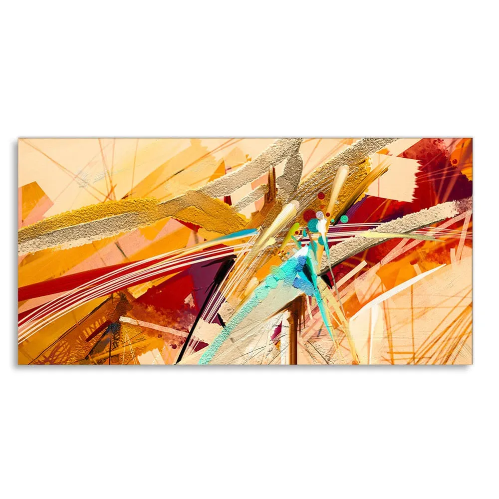 Abstract Colorful Oil Texture Canvas Wall Painting