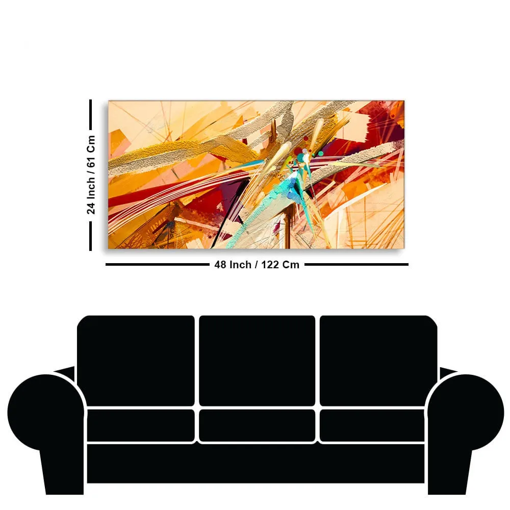 Abstract Colorful Oil Texture Canvas Wall Painting