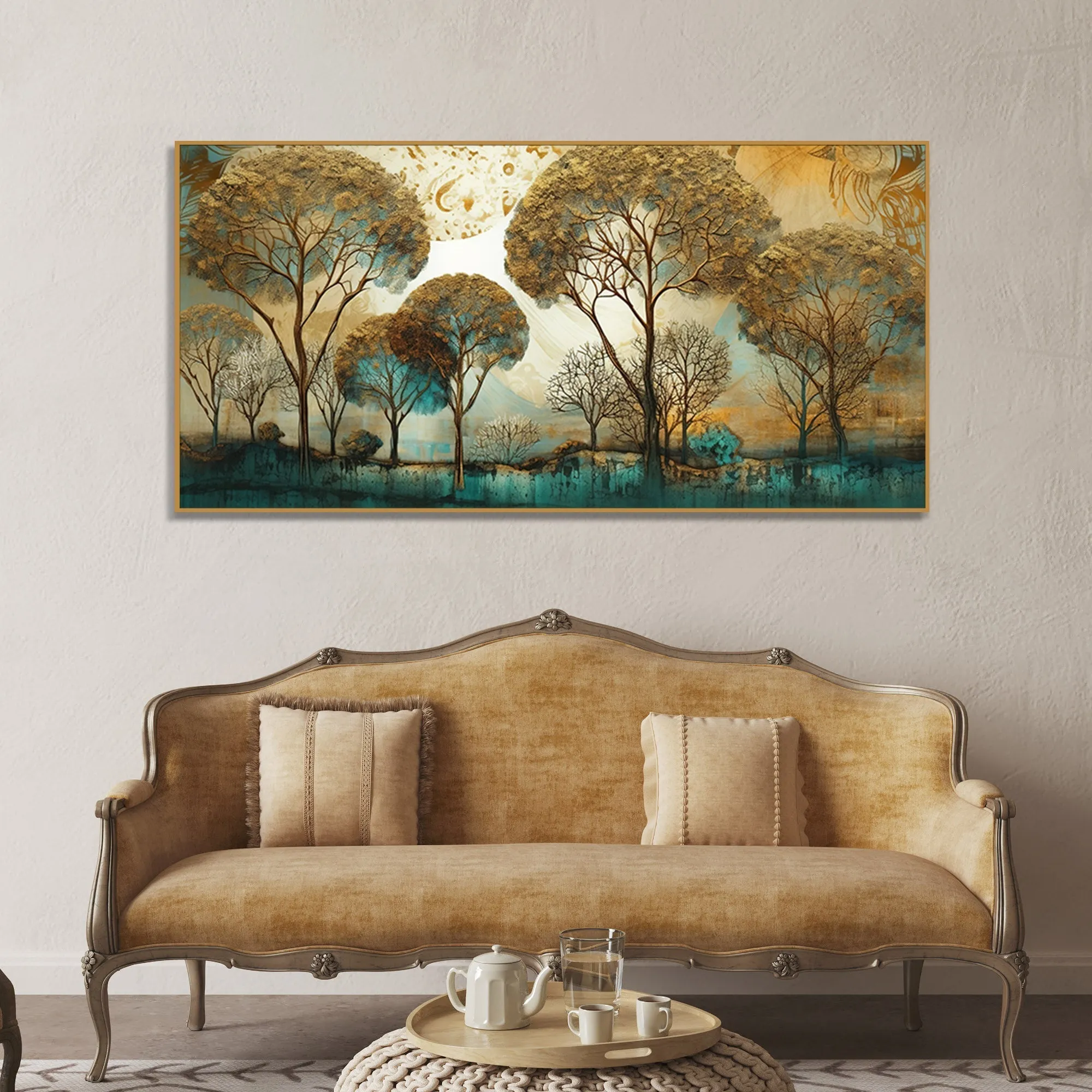 Abstract Forest Tree Artistic Art Canvas Wall Painting