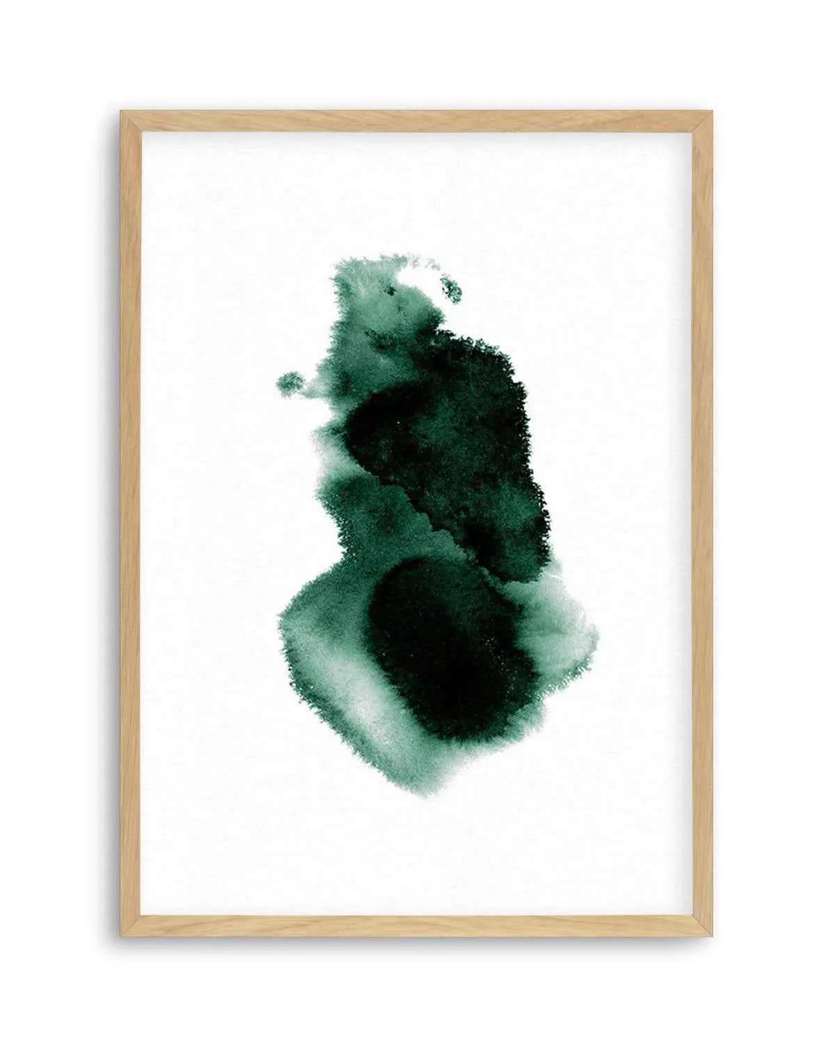 Abstract Green Watercolour I Art Print