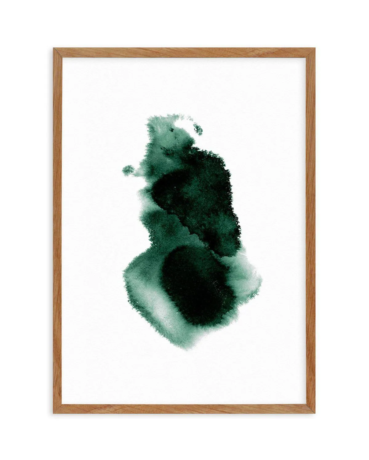 Abstract Green Watercolour I Art Print