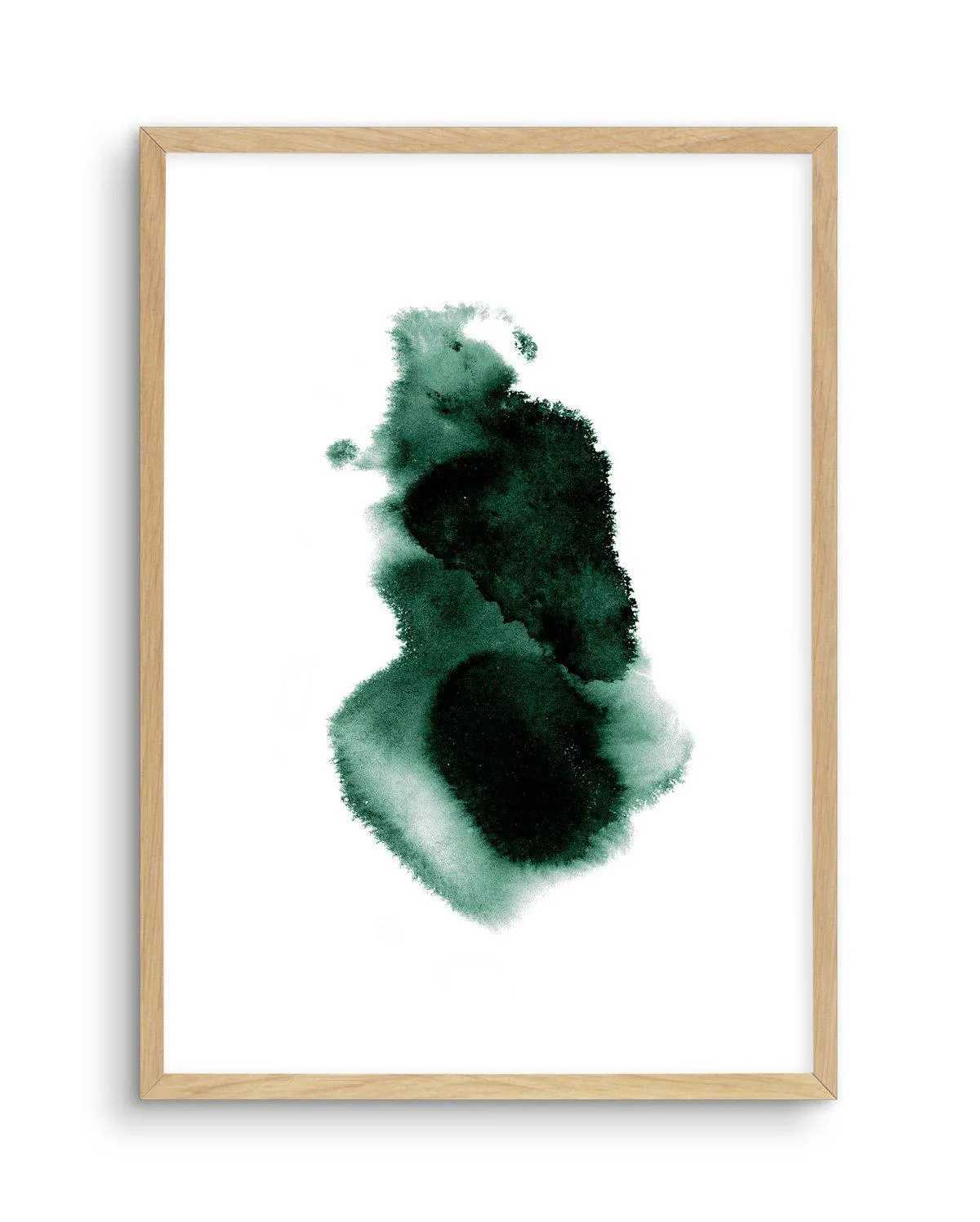 Abstract Green Watercolour I Art Print