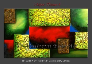 Abstract Modern Art Oil Painting on Canvas Modern Texture Painting - Mystic Texture 4