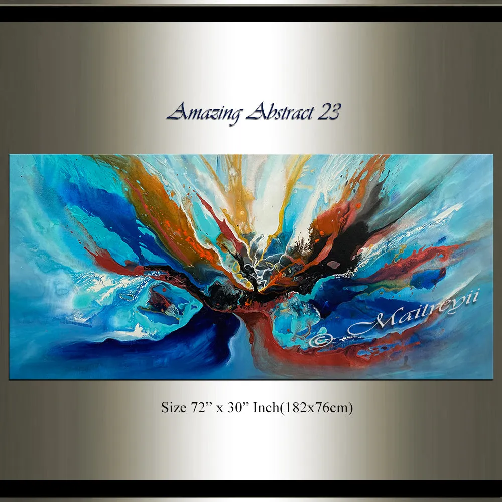 Abstract Modern Art Oil Painting on Canvas Modern Wall Art Amazing Abstract Flow Painting