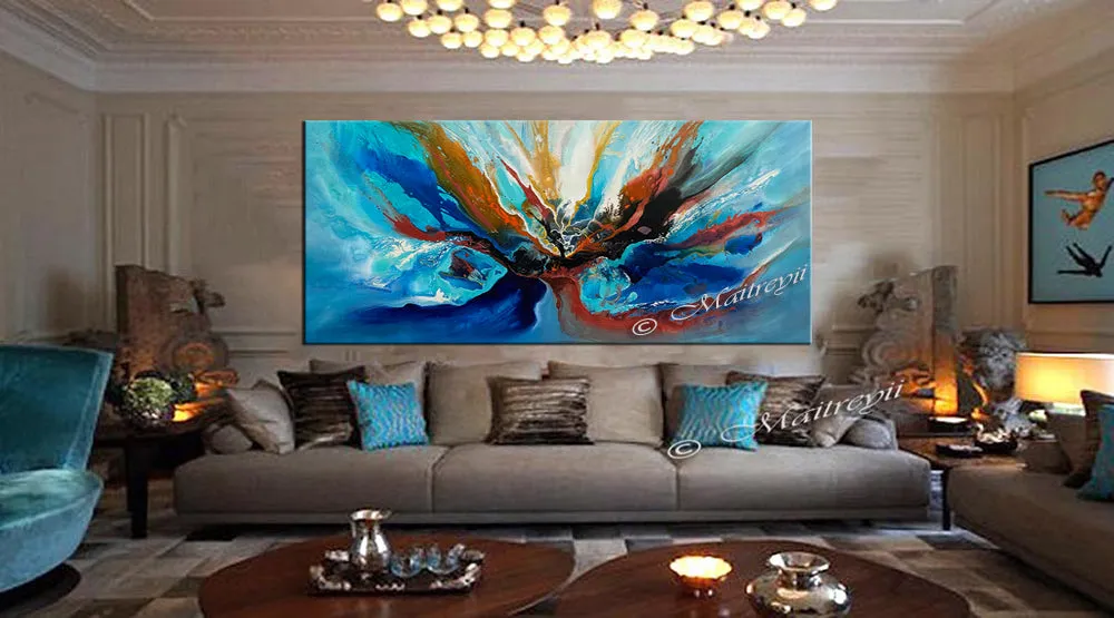 Abstract Modern Art Oil Painting on Canvas Modern Wall Art Amazing Abstract Flow Painting