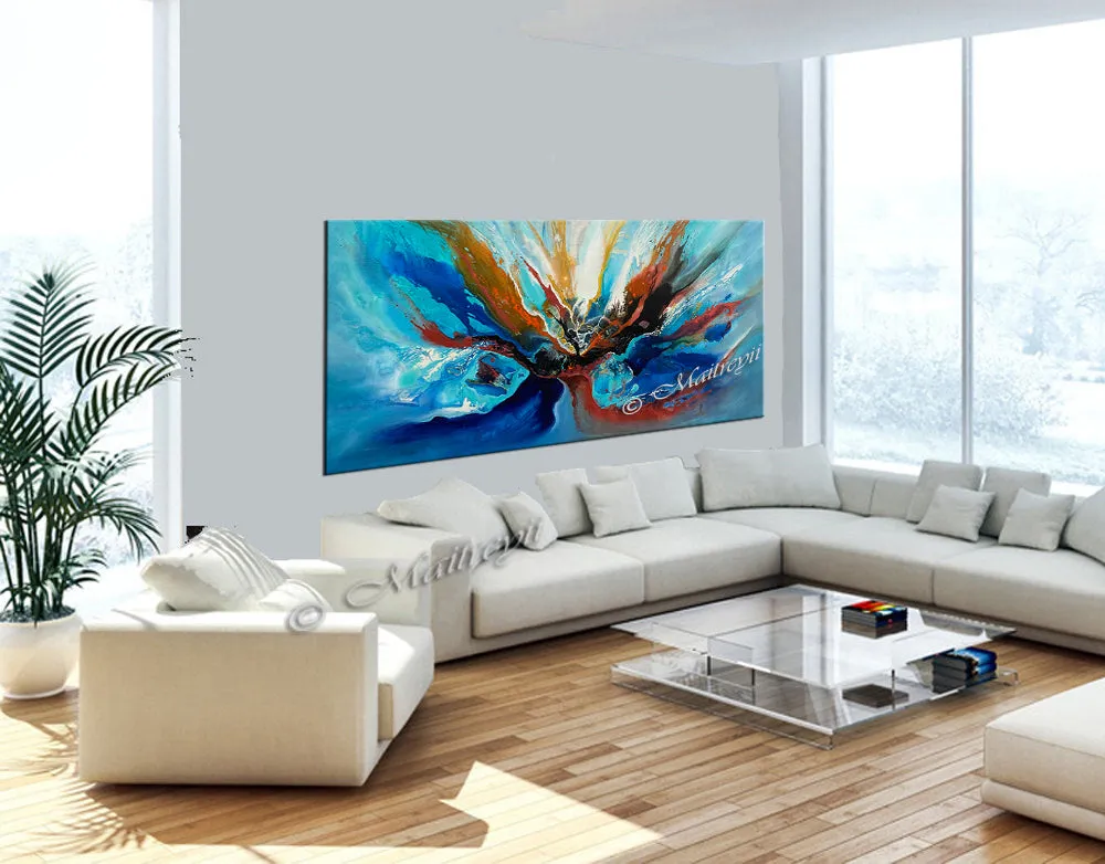 Abstract Modern Art Oil Painting on Canvas Modern Wall Art Amazing Abstract Flow Painting