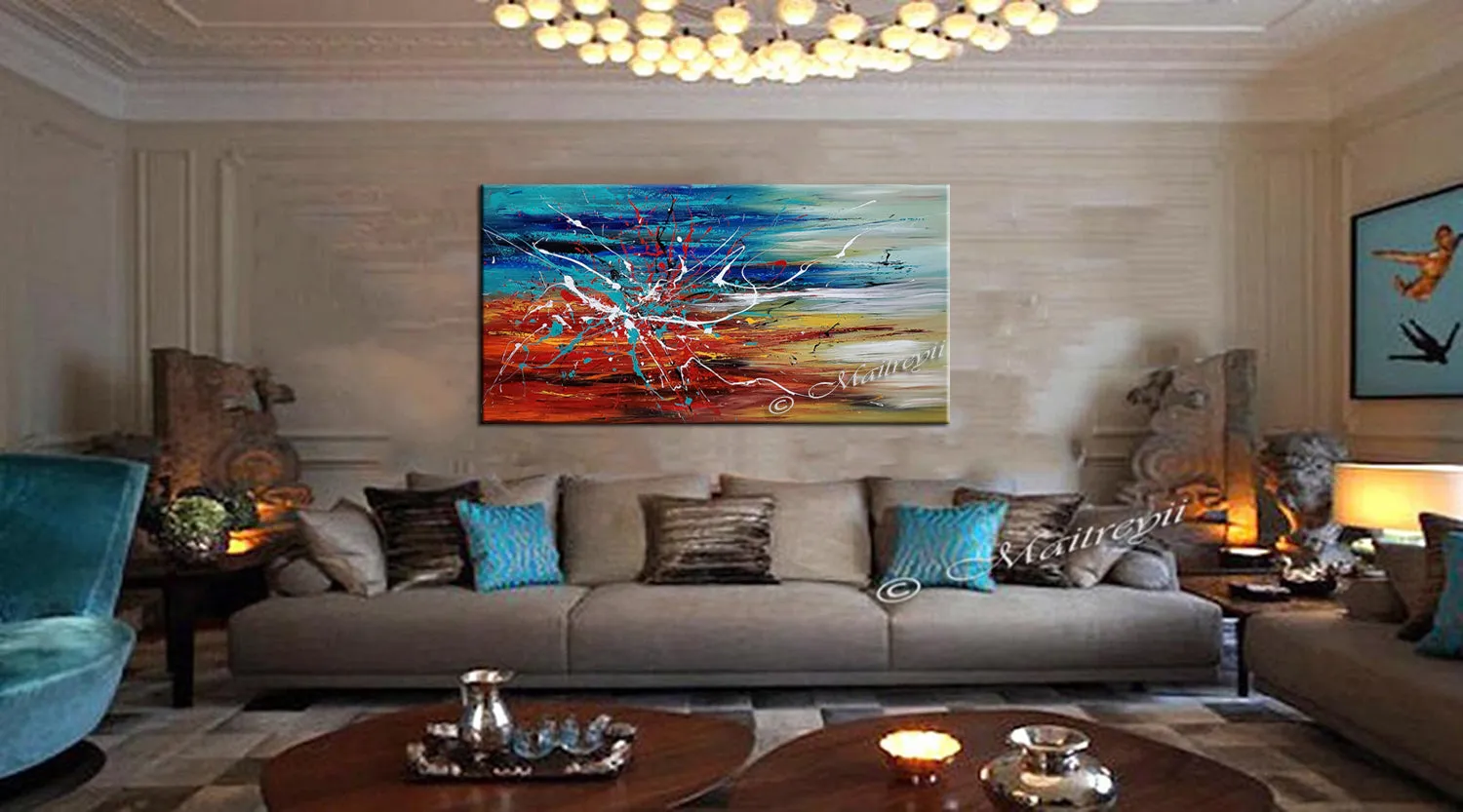 Abstract Modern Original Art Oil Painting For Sale - Arising