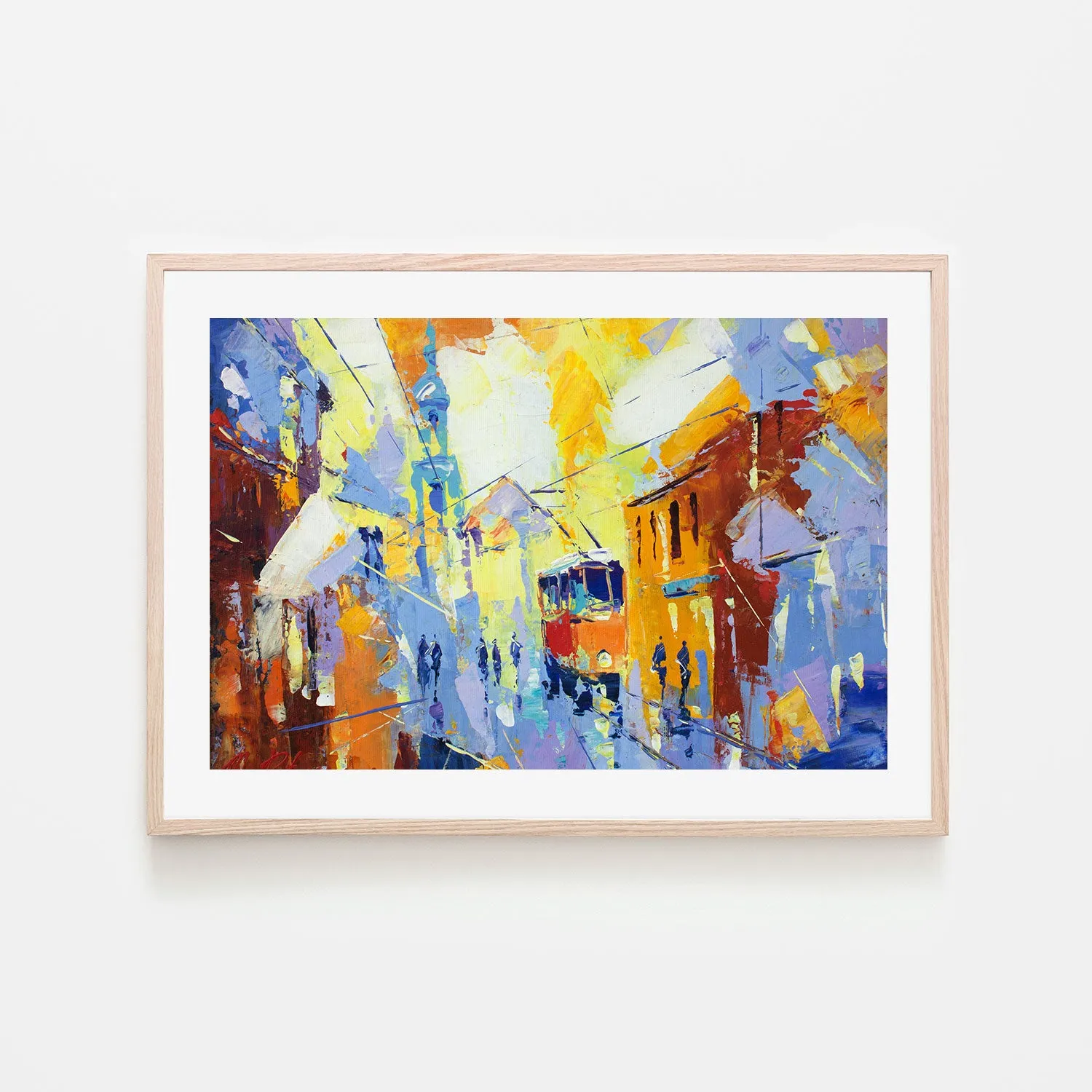 Architectural Explosion, Style A, Hand-Painted Canvas