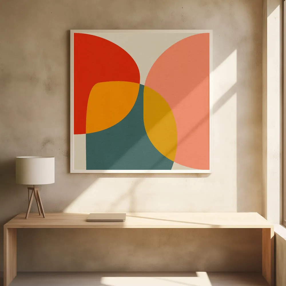 Bauhaus New 2 - Square Stretched Canvas, Poster or Fine Art Print