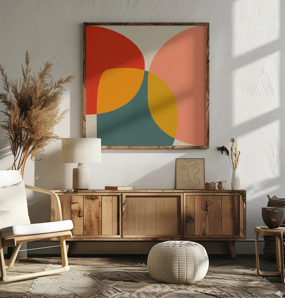 Bauhaus New 2 - Square Stretched Canvas, Poster or Fine Art Print