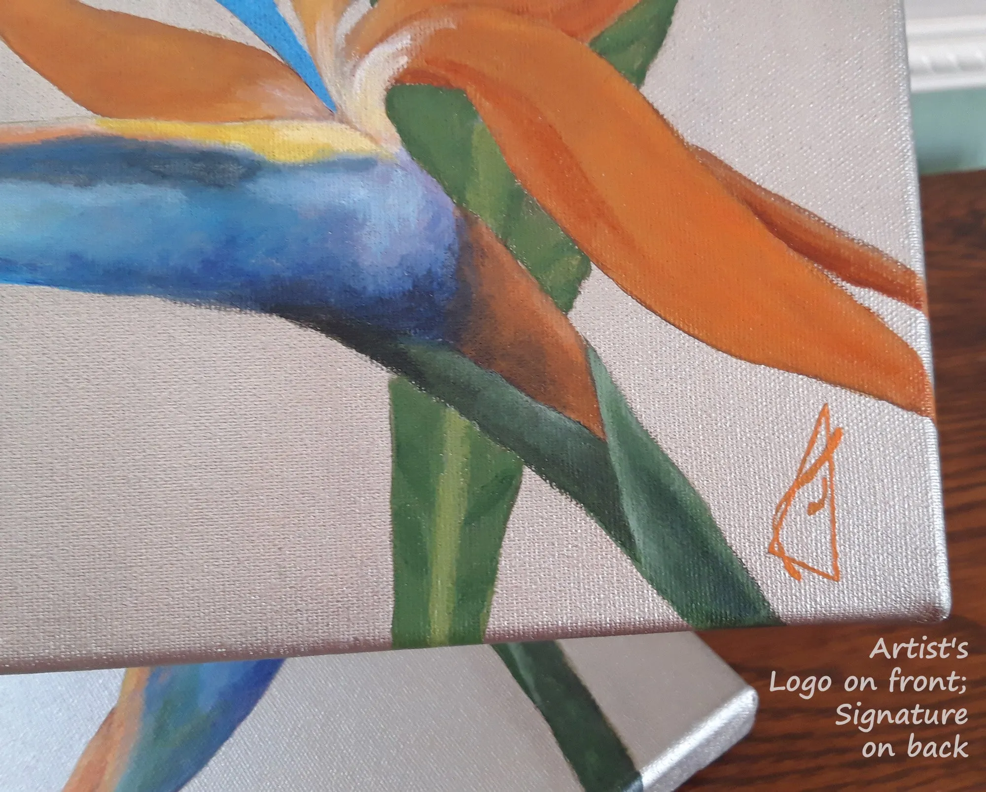 Birds of Paradise Diptych Paintings