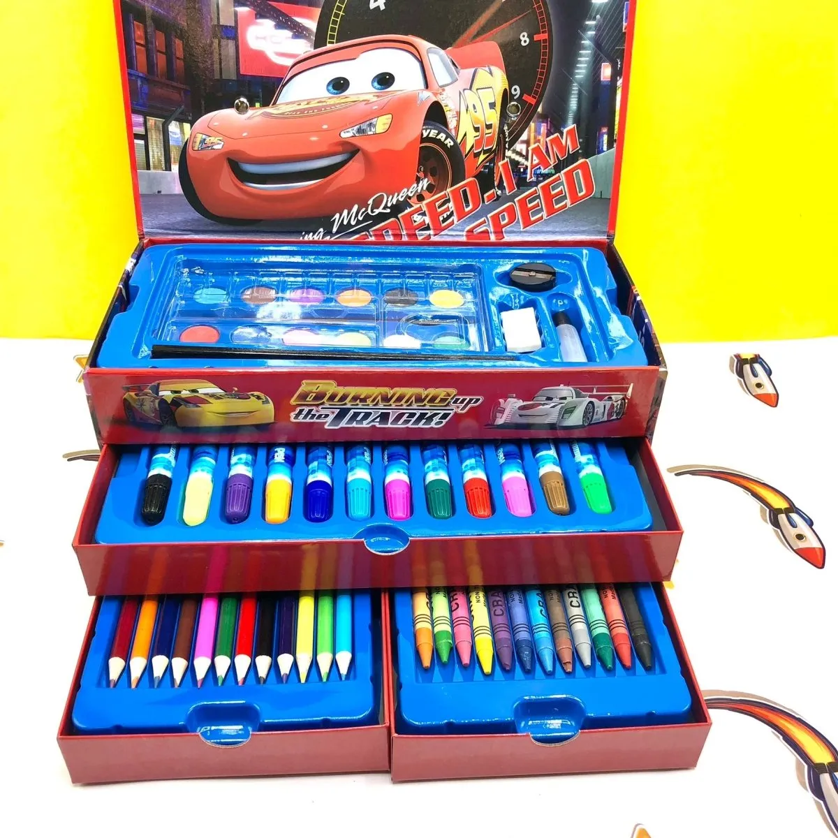 Car Color Art Set  - 54 Pcs