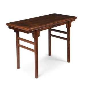 Chinese Cypress Half Table - 19th Century