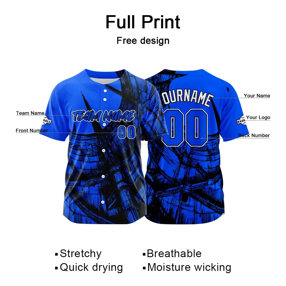 Custom Baseball Uniforms High-Quality for Adult Kids Optimized for Performance Staircase-Royal