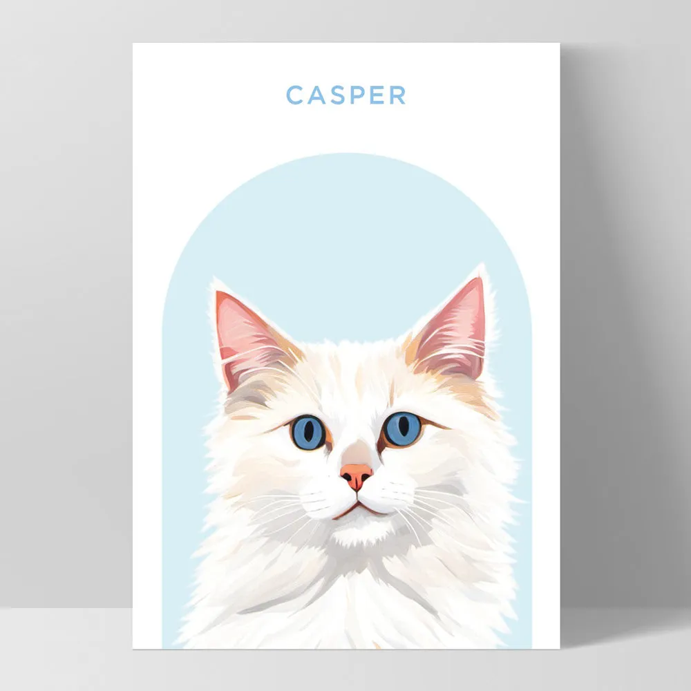 Custom Cat Portrait | Arch Illustration - Art Print