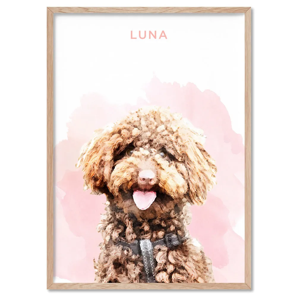 Custom Dog Portrait | Watercolour - Art Print