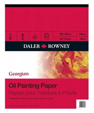 Daler Rowney Georgian Oil Pad 12sht 250gsm (20*16)"