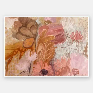 Garden Reverie Pink Unframed Art Print