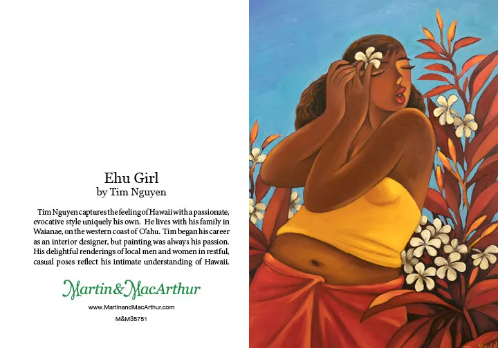 Greeting Card "Ehu Girl" by Tim Nguyen