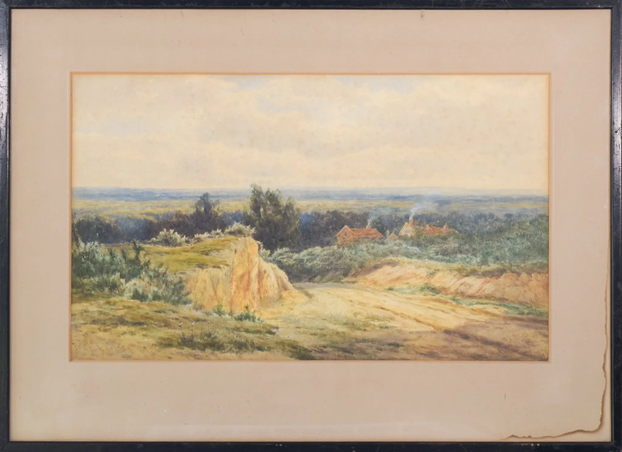 James Edward Grace - Rural Landscape Watercolour