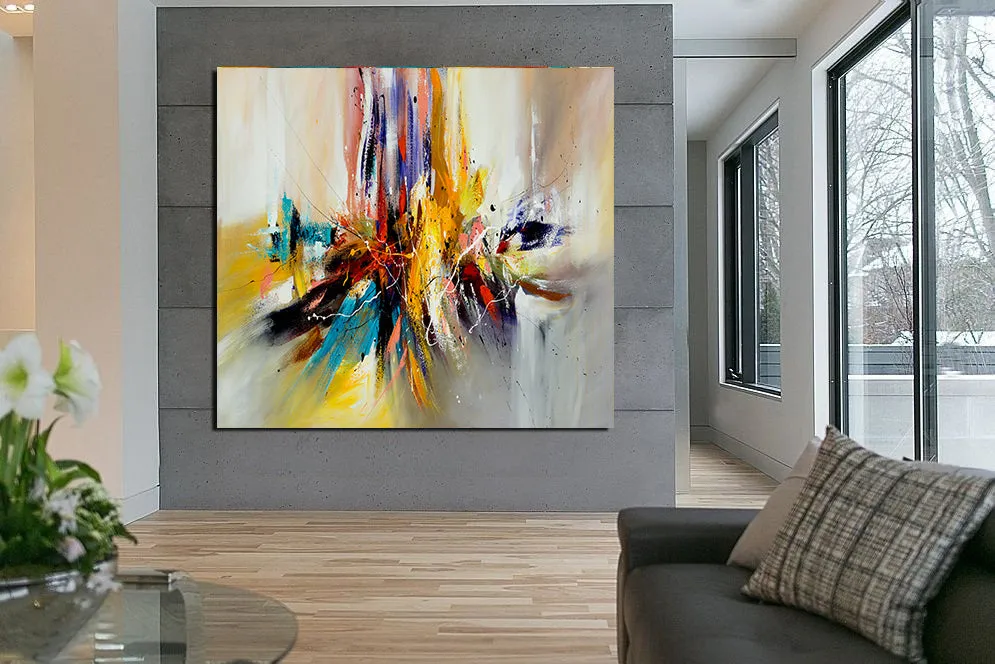 Large Modern Art Oil Painting on Canvas Modern Wall Art oversize Painting - Amazing Abstract 11