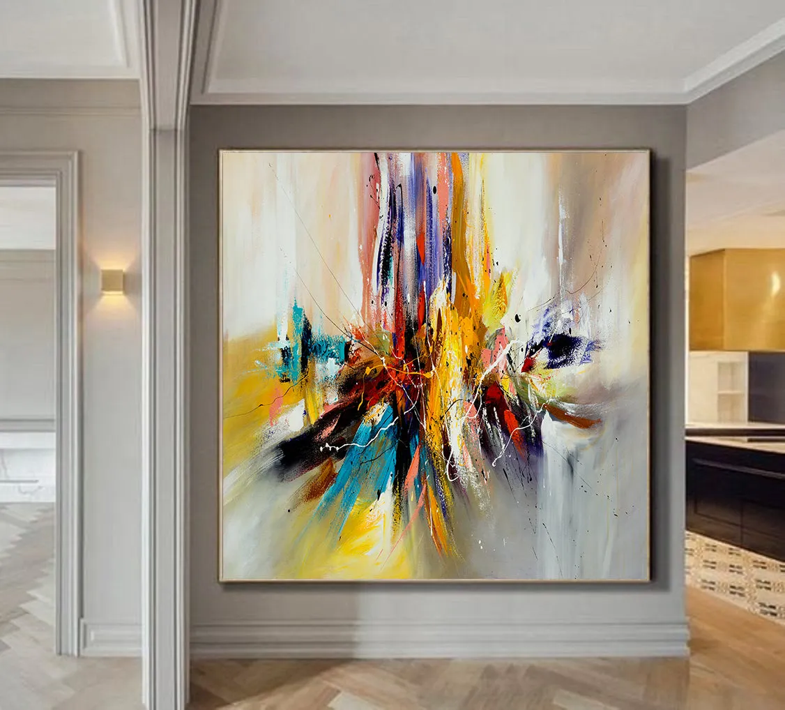 Large Modern Art Oil Painting on Canvas Modern Wall Art oversize Painting - Amazing Abstract 11