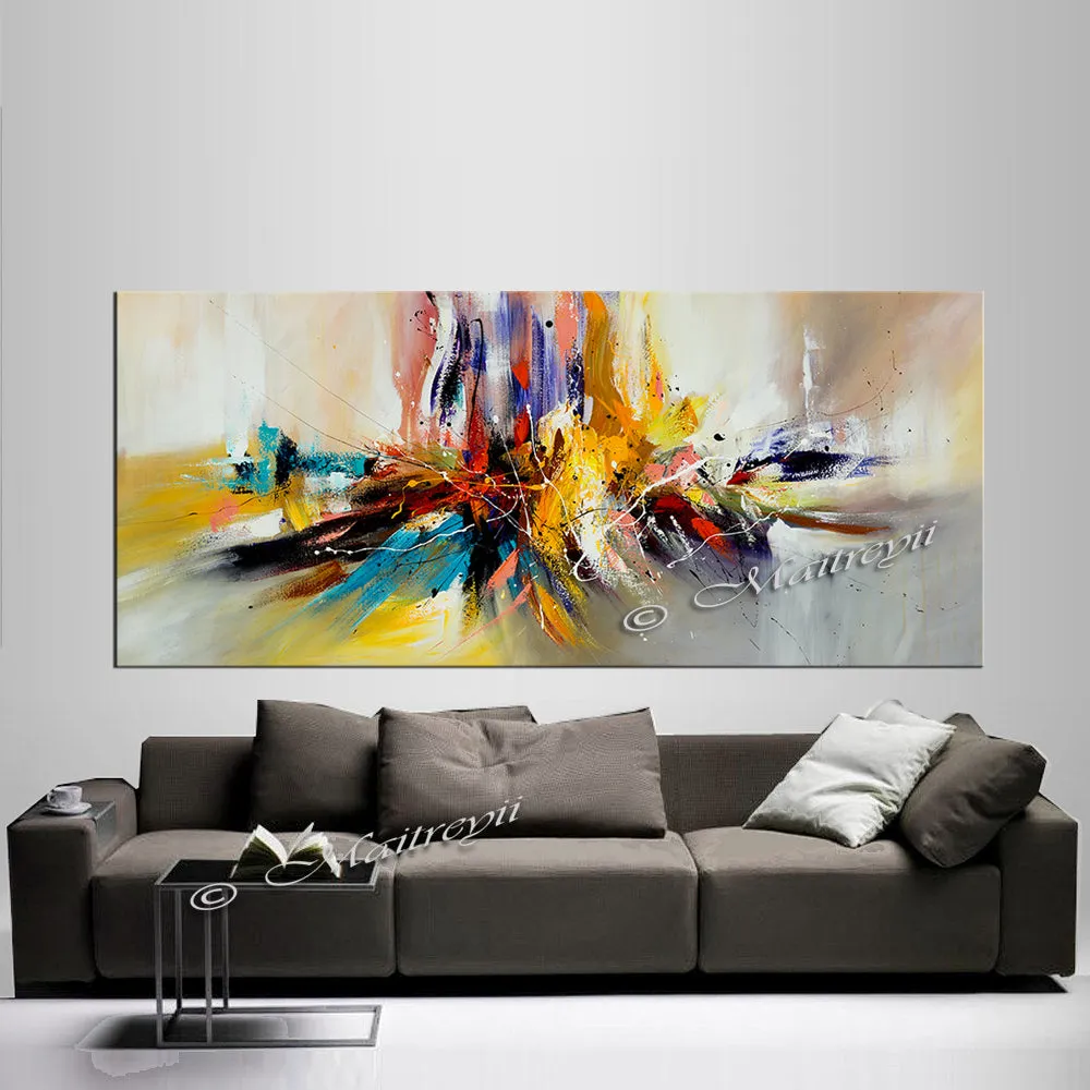 Large Modern Art Oil Painting on Canvas Modern Wall Art oversize Painting - Amazing Abstract 11