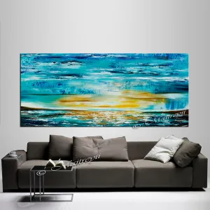 Large Ocean Art Oil Painting on Canvas Modern Wall Art Seascape - Ocean Journey 16