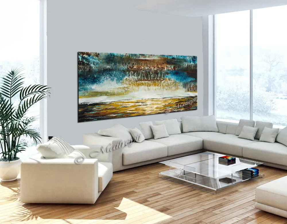 Large Ocean Art Oil Painting on Canvas Modern Wall Art Seascape - Ocean Journey 23