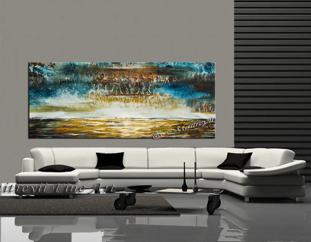 Large Ocean Art Oil Painting on Canvas Modern Wall Art Seascape - Ocean Journey 23