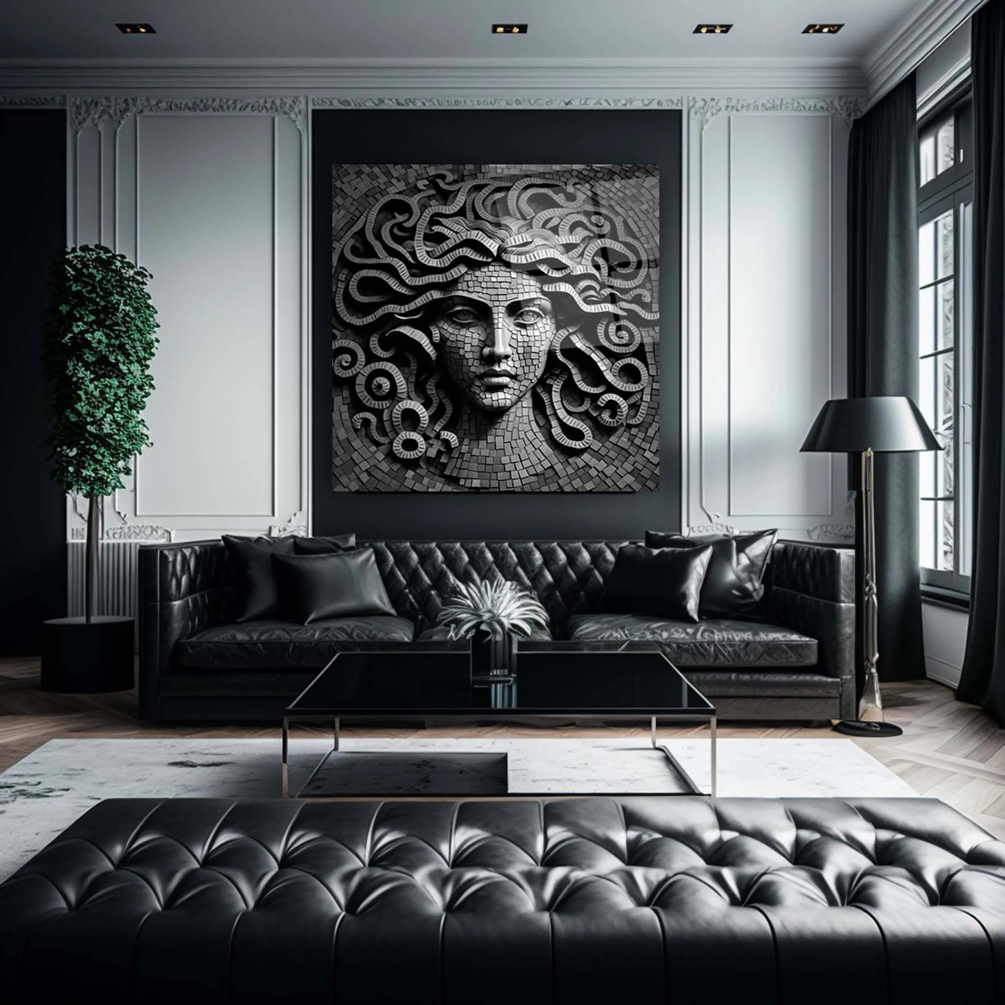 Medusa Glass Wall Art