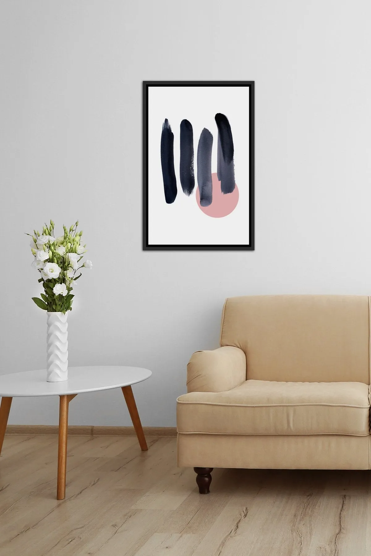 Minimalism XVII By Mareike Böhmer FRAMED CANVAS