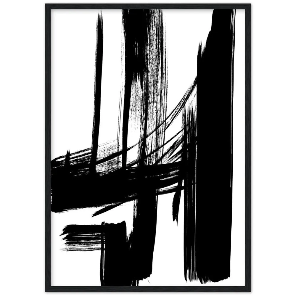 Minimalist Black And White Abstract Art