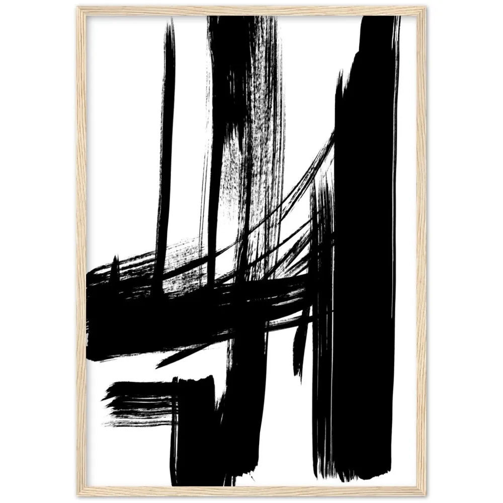 Minimalist Black And White Abstract Art