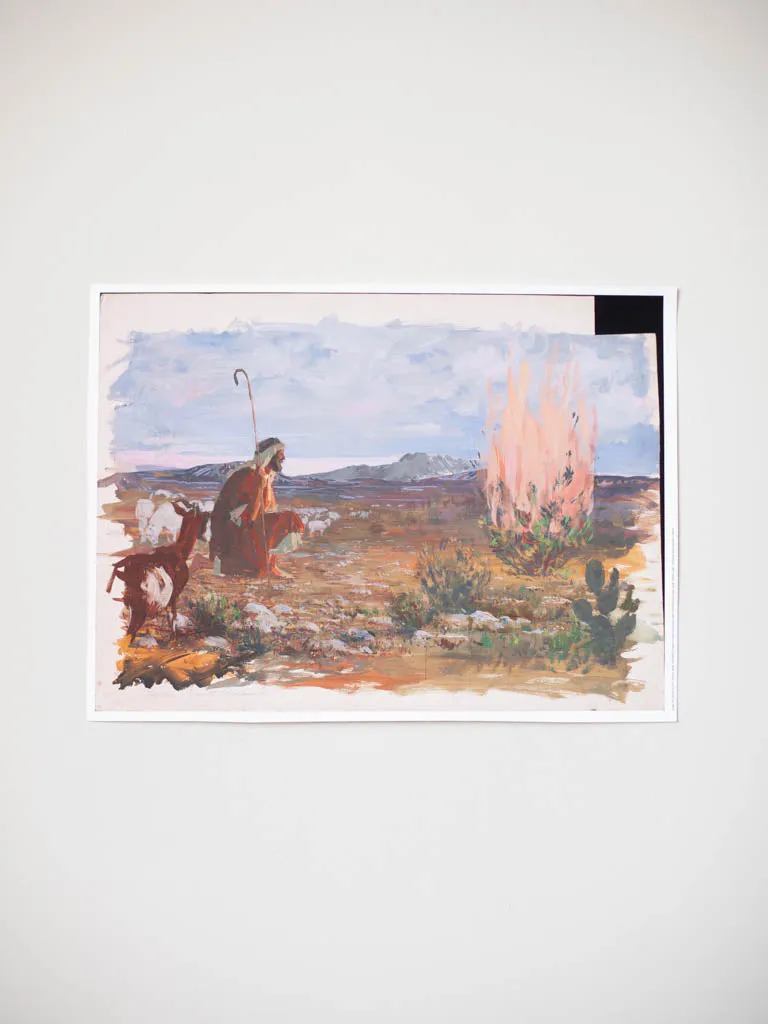 Moses and the Burning Bush Study by Harry Anderson