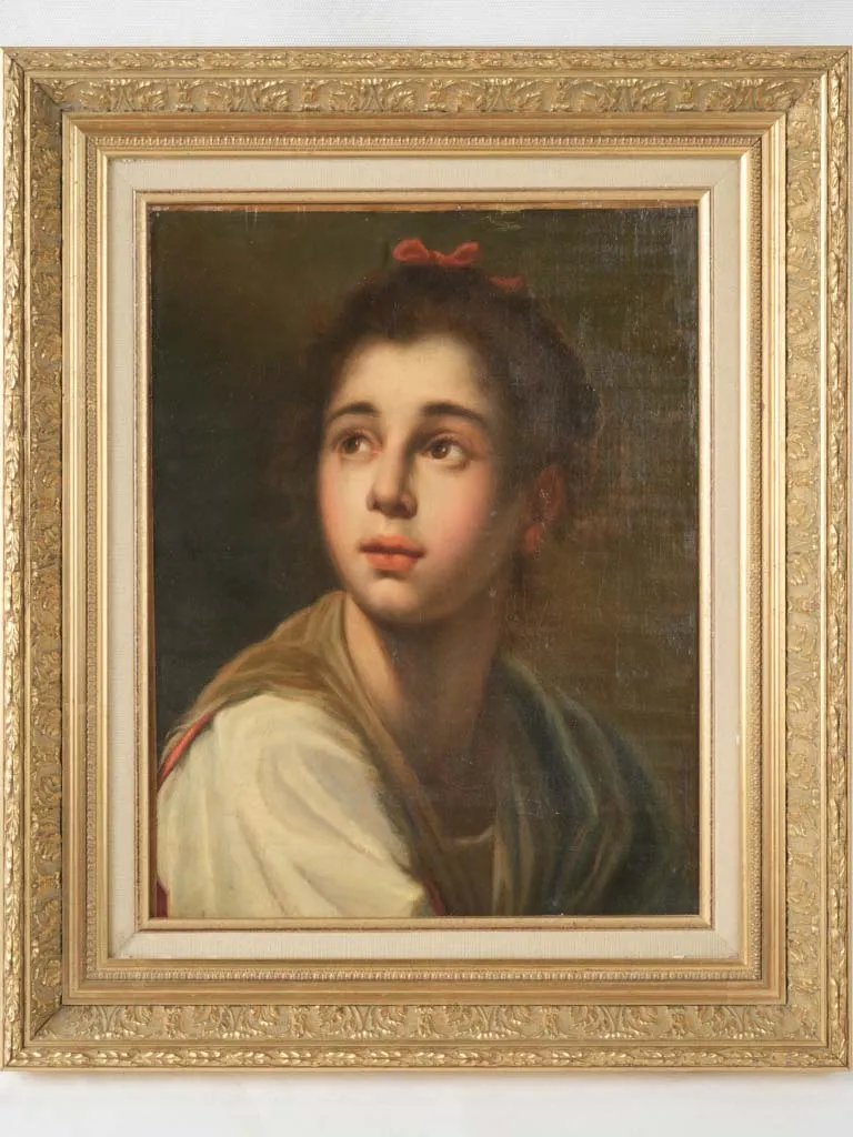 Oil portrait of a young girl after Raphael Mengs 20" x 17"