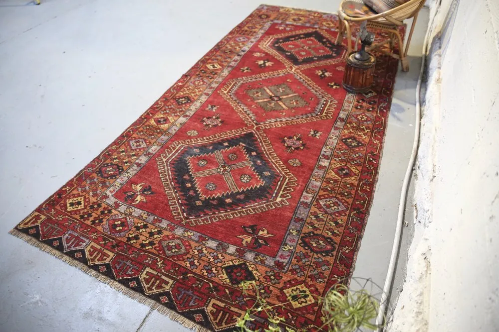 Old Konya Bacali Rug 4.11ftx10.6ft