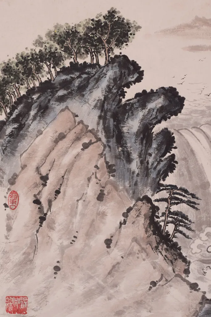 Pair - Chinese Watercolour Landscapes