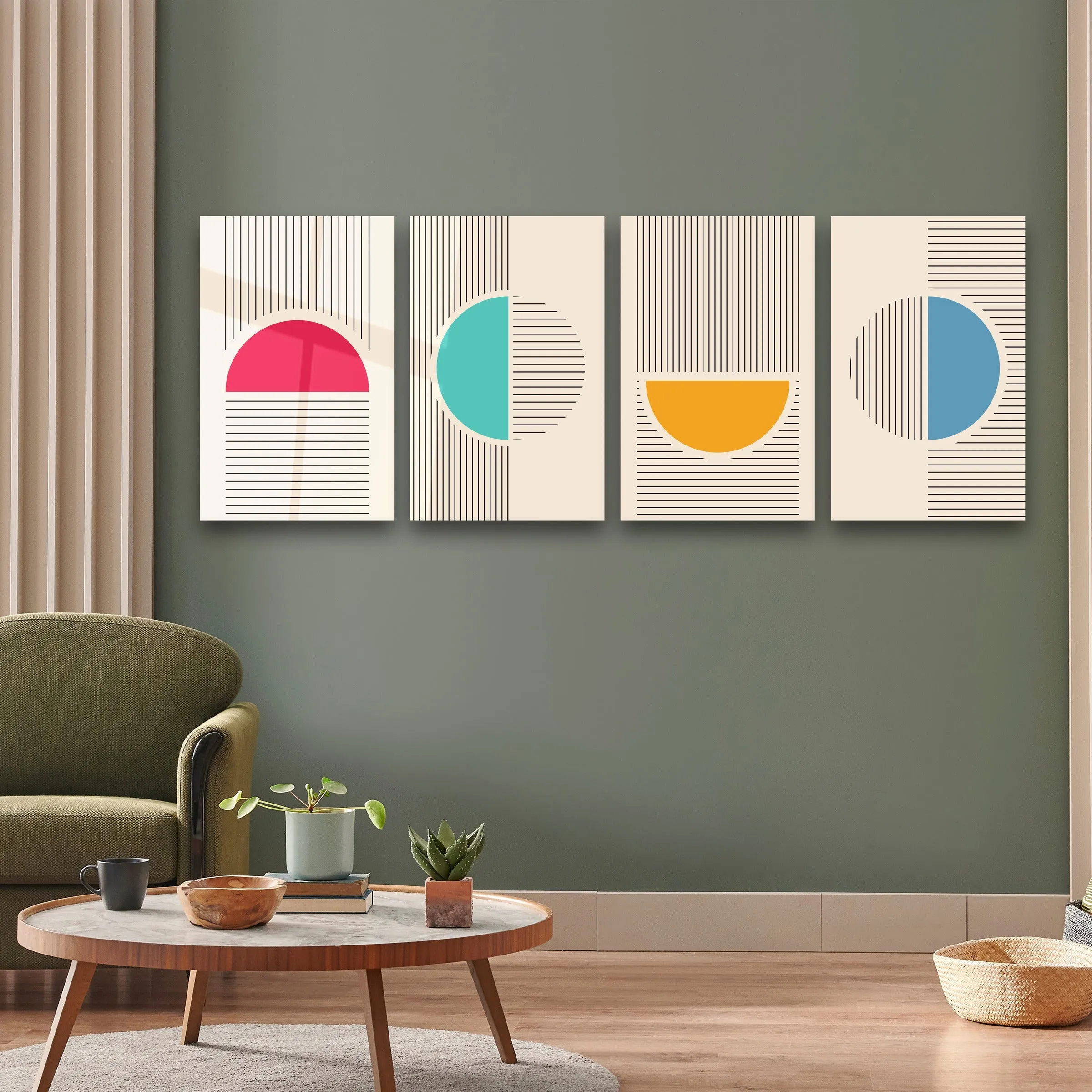 ."Minimalist Quadro". Contemporary Gallery Collection Glass Wall Art