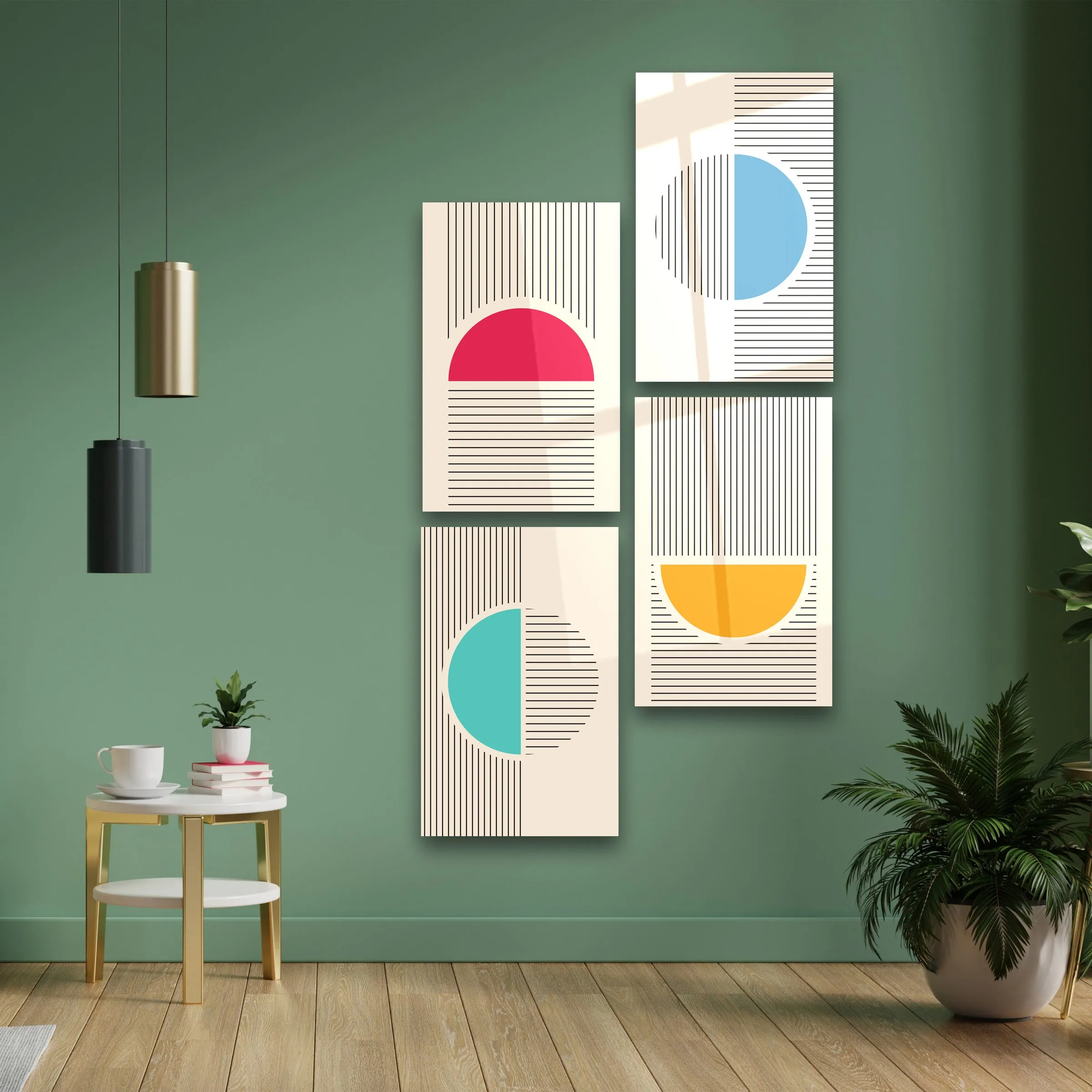 ."Minimalist Quadro". Contemporary Gallery Collection Glass Wall Art