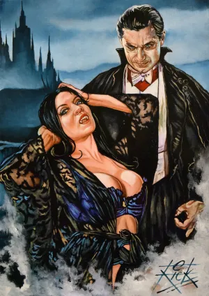 Rick Melton - Dani Thompson Does Dracula - Scream Queens - Art Print