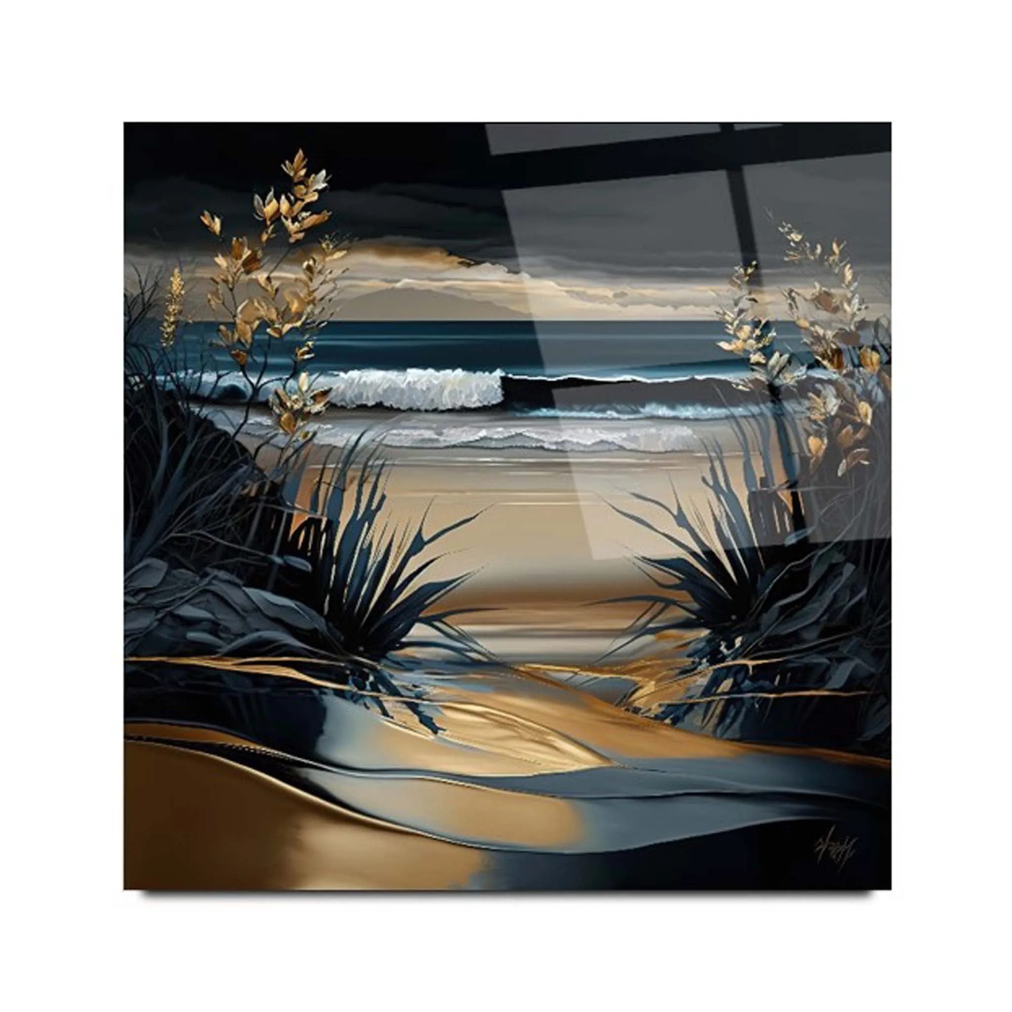 Seascape Glass Wall Art 4